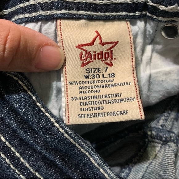 L.A. Idol USA size 7 capri jeans - Picture 5 of 5